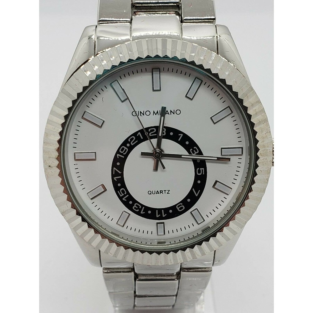 Gino Milano Mens Watch 8937 Fluted Bezel